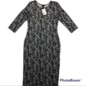 ANIMAL PRINT MIDI DRESS